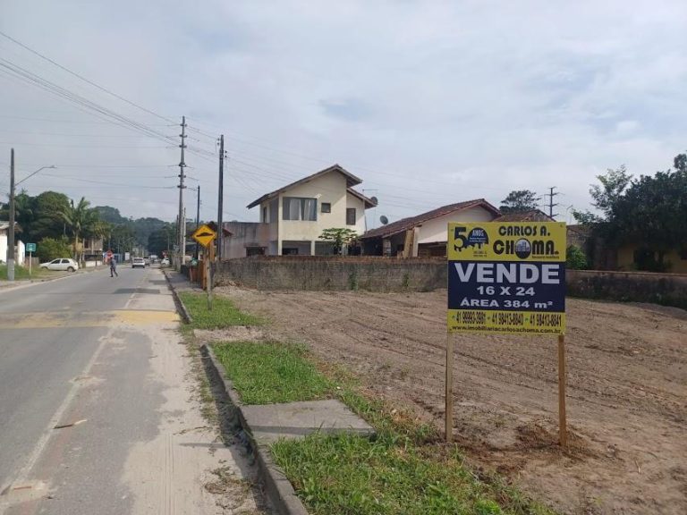 Terreno de Esquina 384m2 Centro Itapoá SC – R$ 350.000 Terreno de Esquina 384m2 Centro Itapoá SC – R$ 350.000