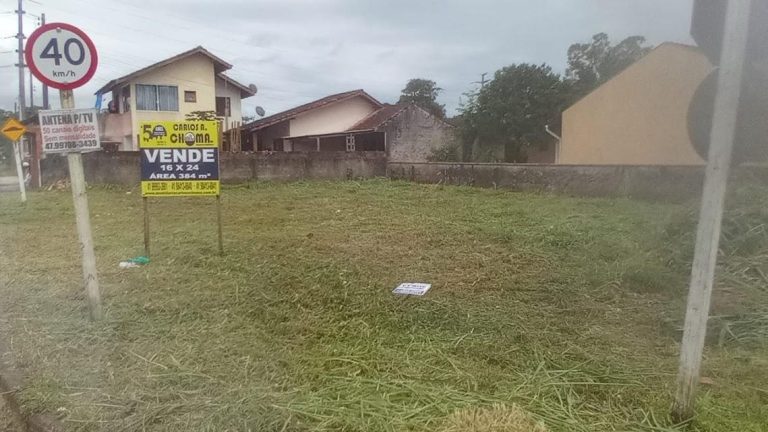 Terreno de Esquina 384m2 Centro Itapoá SC – R$ 350.000 Terreno de Esquina 384m2 Centro Itapoá SC – R$ 350.000